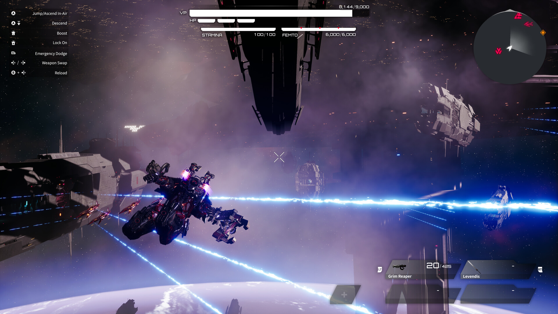 机甲战魔 神话之裔 太空战斗画面