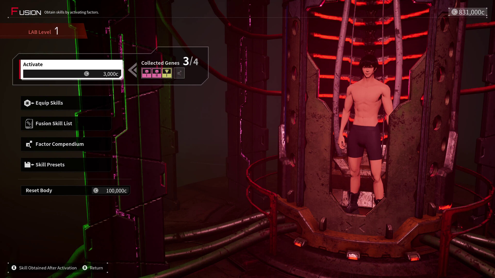 机甲战魔 神话之裔 基因融合界面