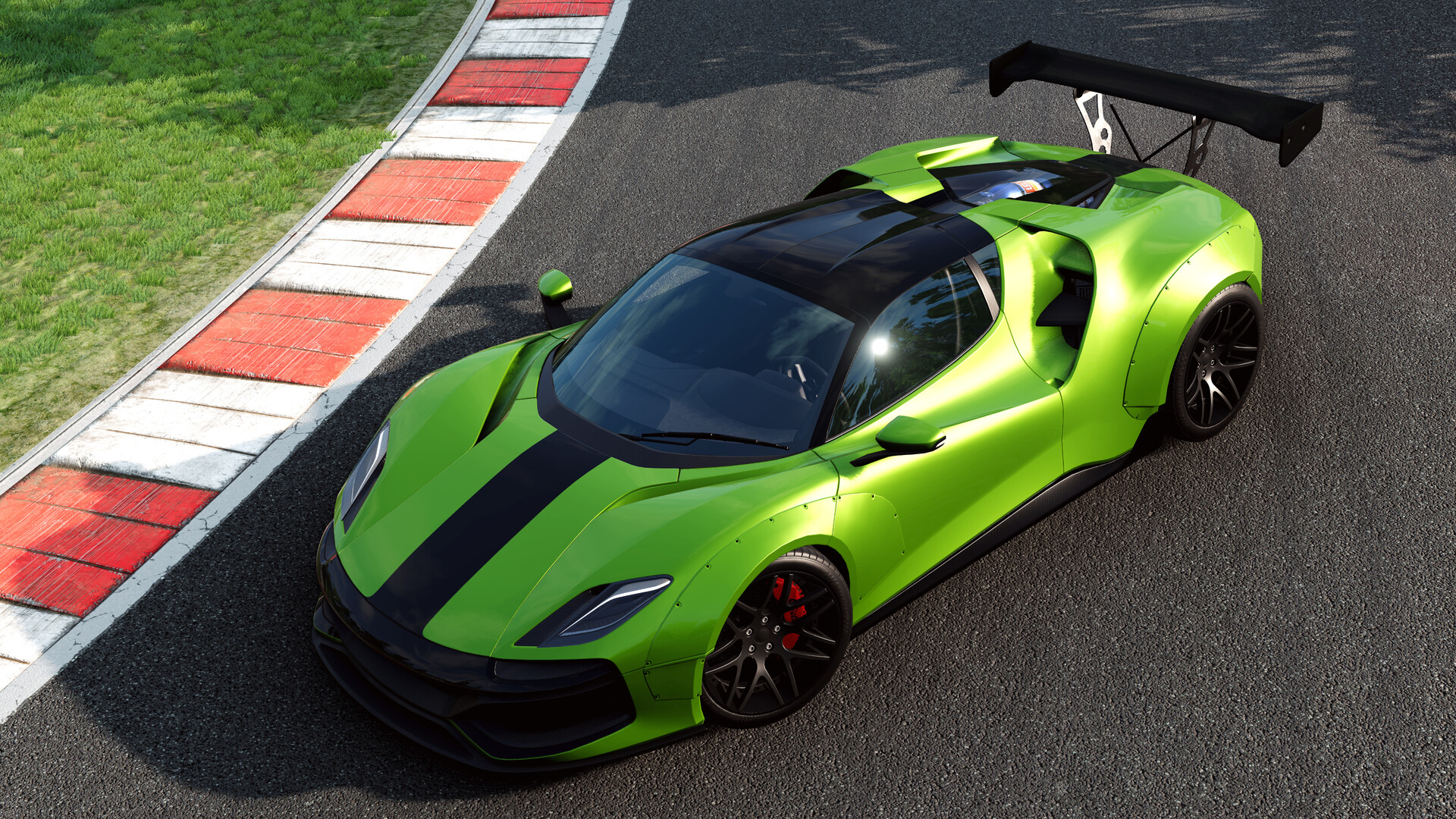 极限坠毁 绿色改装超跑