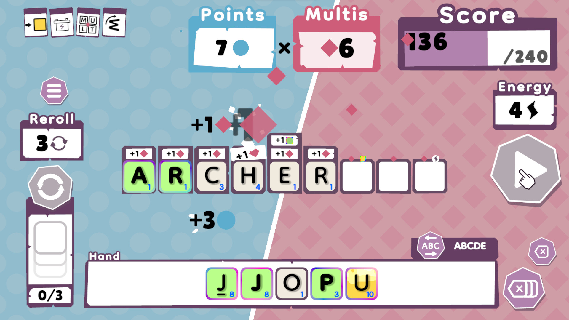 文字冒塔|Wordatro!