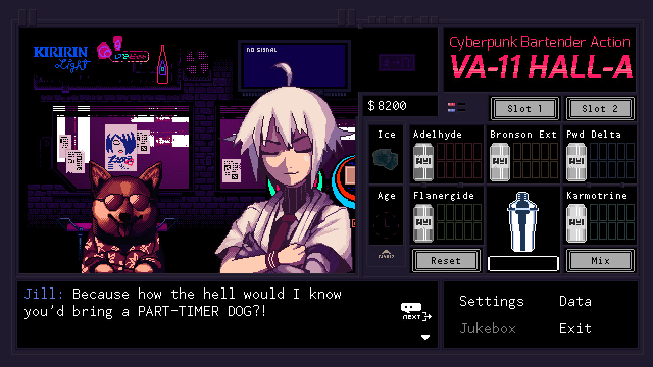 图片[2]-VA-11 HALL-A：赛博朋克酒保行动|VA-11 Hall-A Cyberpunk Bartender Action|1.3-萌芽游戏