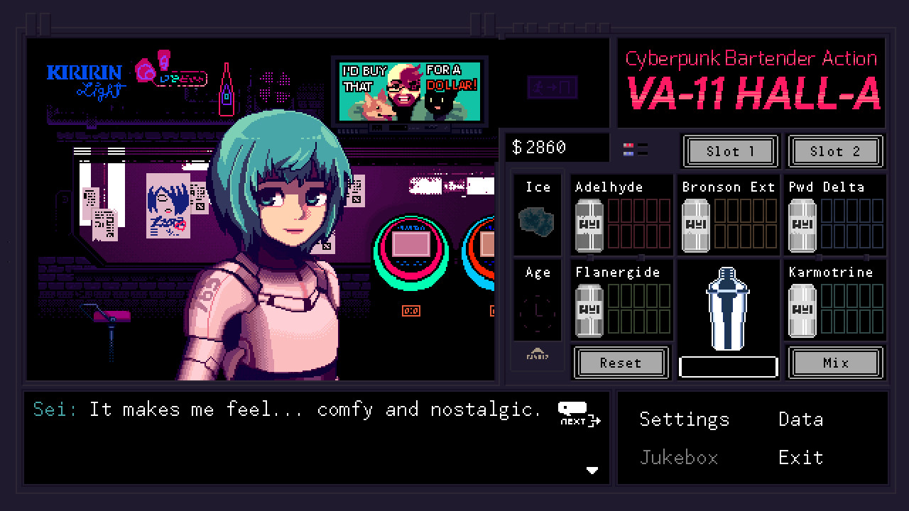 图片[6]-VA-11 HALL-A：赛博朋克酒保行动|VA-11 Hall-A Cyberpunk Bartender Action|1.3-萌芽游戏