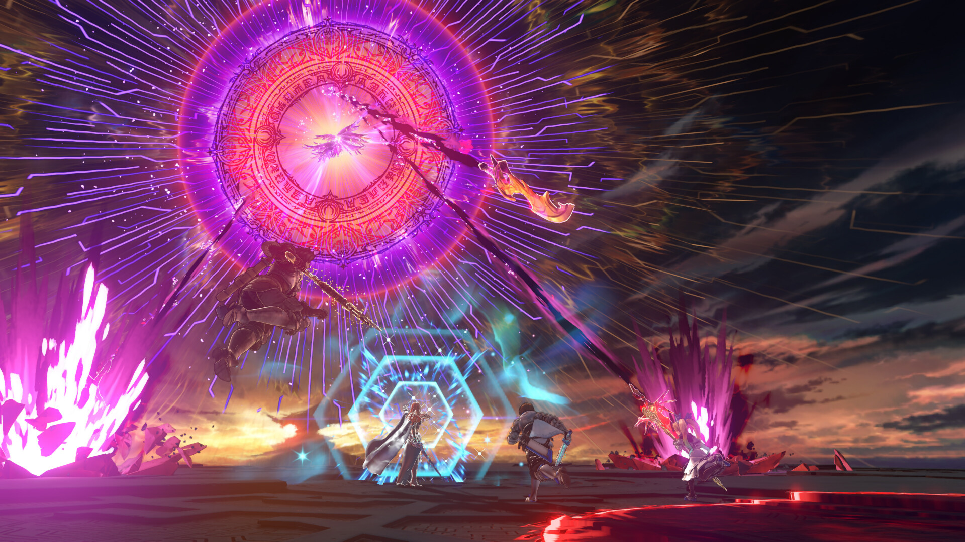 Granblue Fantasy Relink多人共斗巨型紫色魔法阵